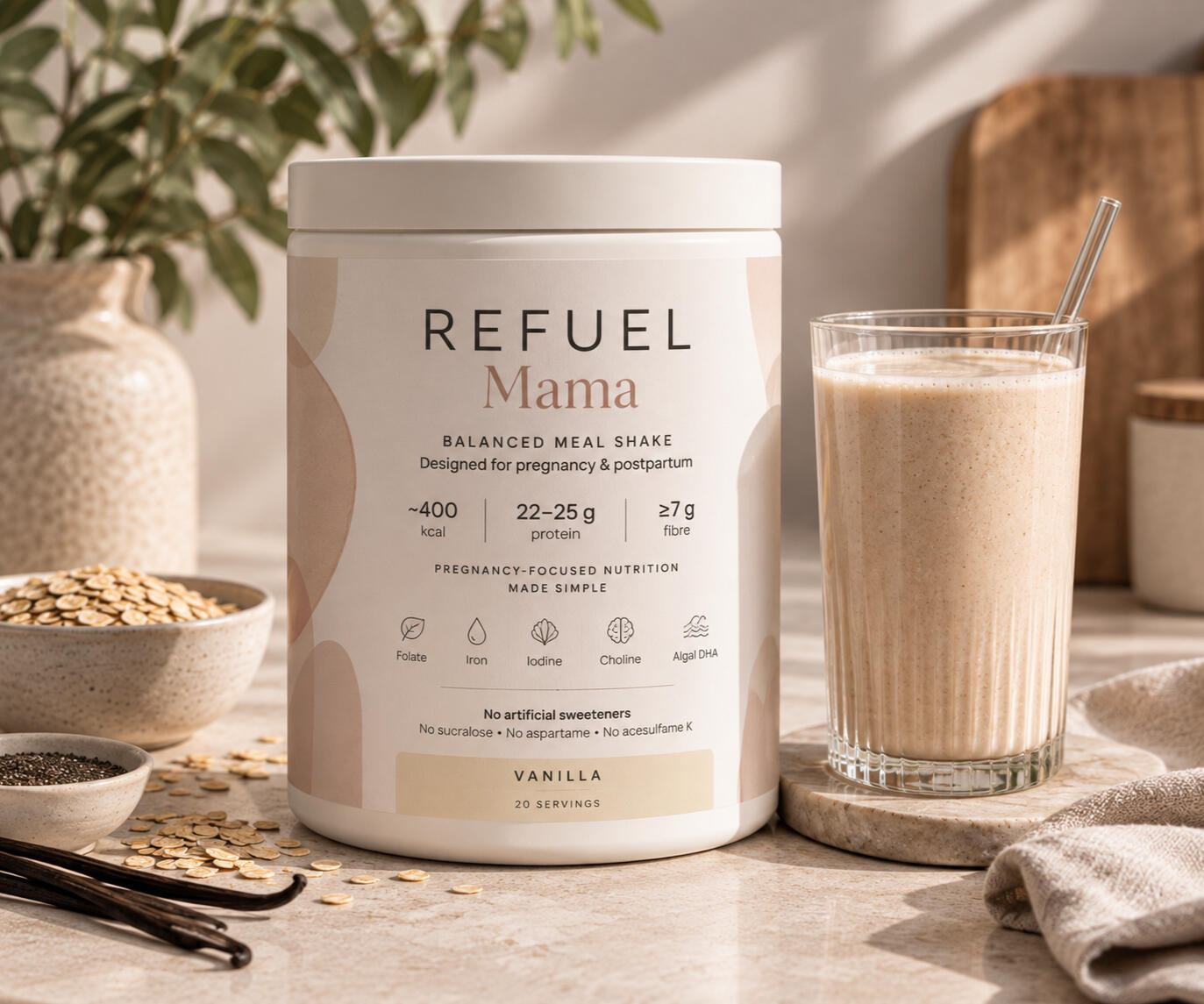 Refuel Mama Vanilla Shake Setting